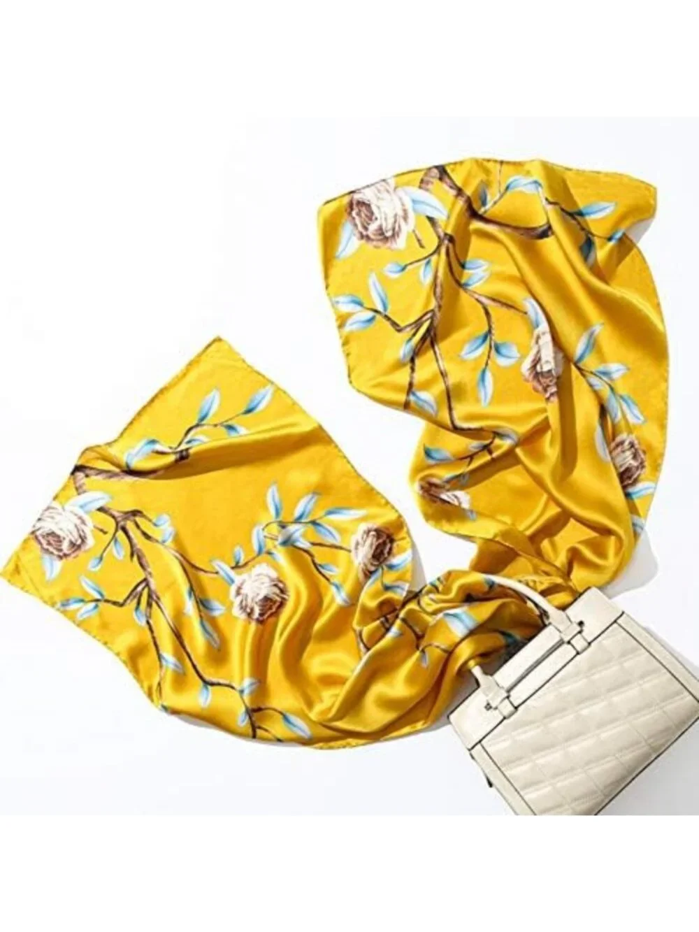 Luxurious 100% Silk Long Scarf - Women's Large Oblong Shawl, Perfect Gift